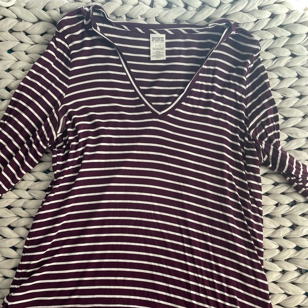 PINK v neck tshirt